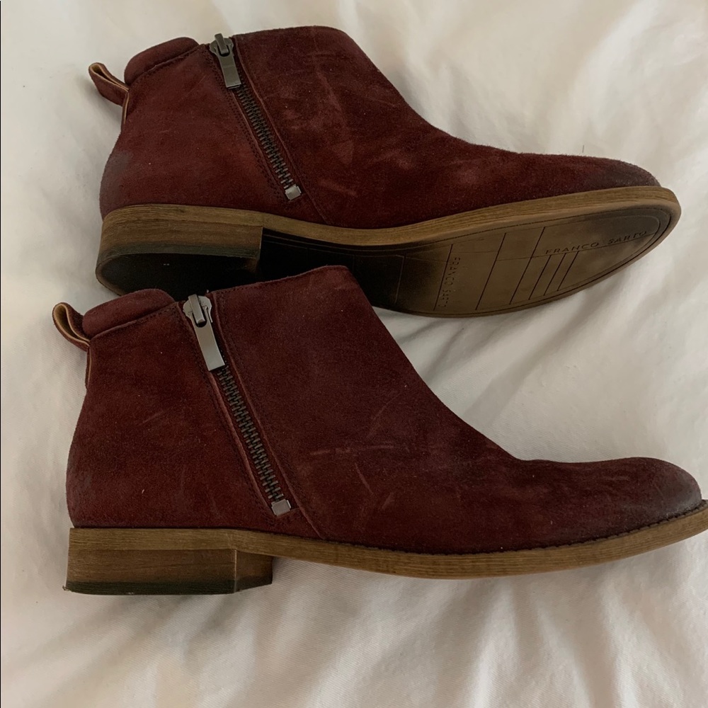 Franco Sarto Keegan Booties Boots  Side Zipper
